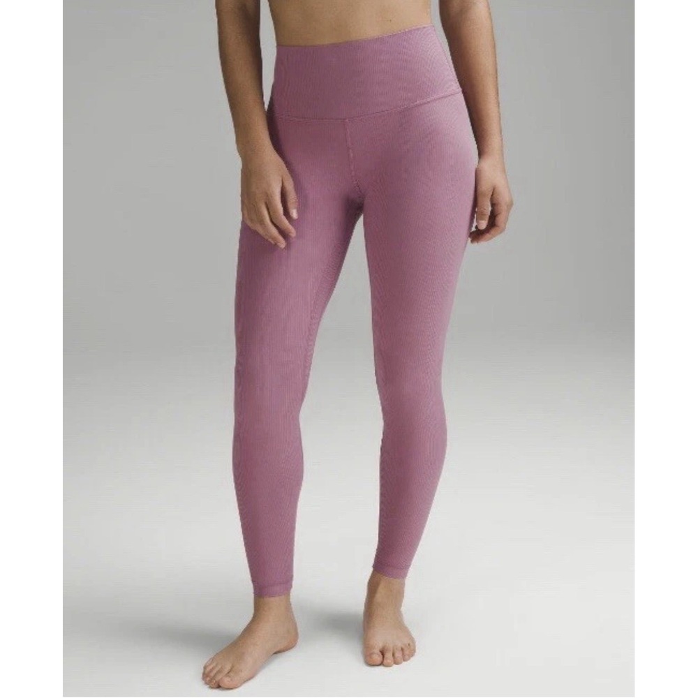 Lululemon Leggings  Align Ribbed High Rise HR 24" Dust size 0  W-2
